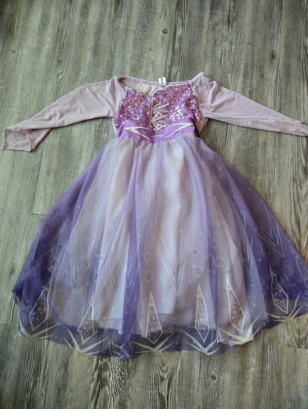 2T Girls Girls Purple Sparkle Princess Costume Dress